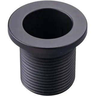 Fackelmann Waschbecken-Rosette zum Schrauben Ø 25 mm Schwarz