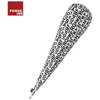 POWER INN Schultütenkissen ca. 70 cm | Weiß mit schwarzen Buchstaben | Klassisch | Zuckertüten Innenkissen