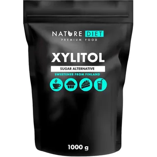 Nature Diet - Xylit Zucker 1kg | Xylit aus Finnland 1000g | 100% Birkenzucker