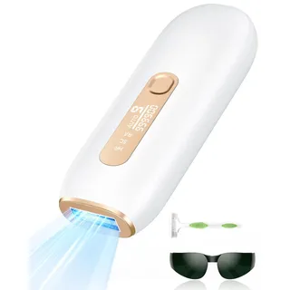 Haarlosy IPL Geräte Haarentfernung Laser für Frauen und Männer, 3-in-1 IPL Haarentfernungsgerät für Bikinizone, Oberlippe, Achselhöhlen, Körper, Ergebnisse in Salonqualität zu Hause, Gelb