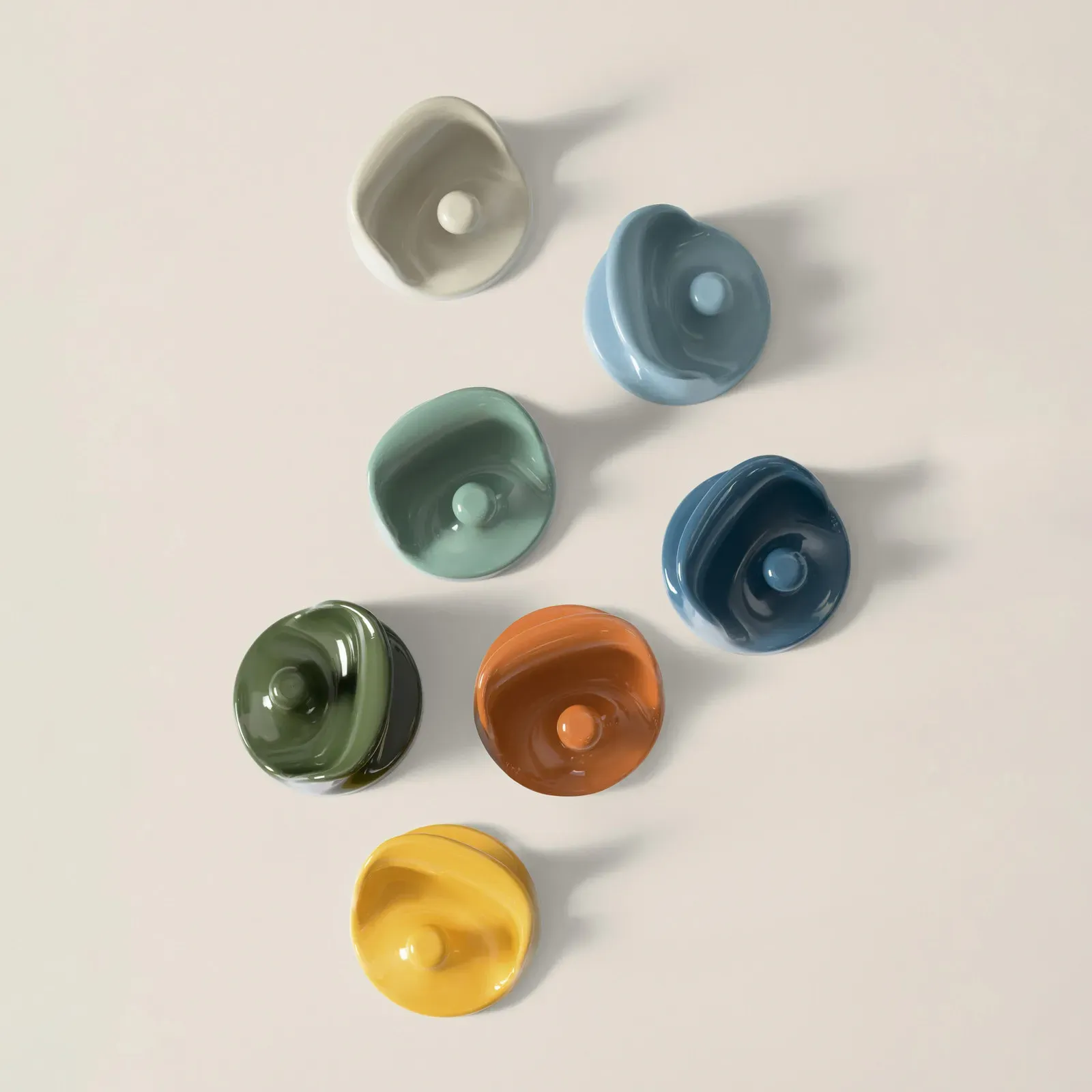 Haken Kartell, Kleiderhaken, Beige, für Flurbereich, Kunststoff, Design - 10.5