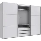Schwebetürenschrank WIMEX "Magic by fresh to go", weiß, B:300cm H:216cm T:65cm, Schränke, tolles EXTRA: mit drehbarem TV-Element, mittig mit Schubladen