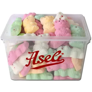(21,17€/1kg) Aseli Süsse Bärchen, Bären, Schaumzucker, ca. 66 Stück