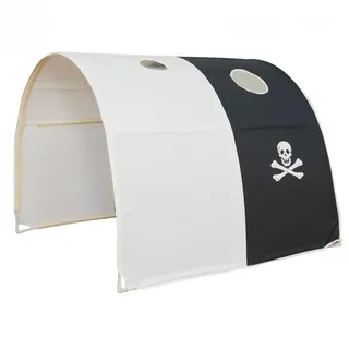 Homestyle4u 1439, Tunnel in Schwarz für Hochbett | Gr.: onesize