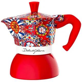 Bialetti Moka Induction Dolce&Gabbana, Espressokocher, Weiss, Blau, Rot