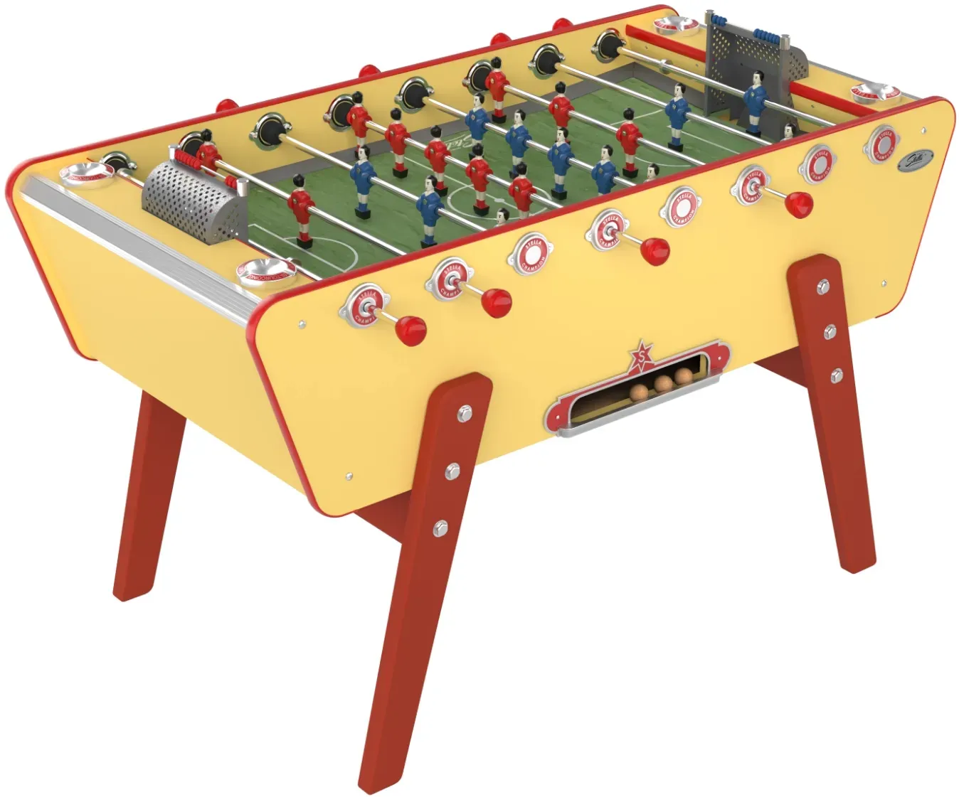 Stella Tischfußball Kickertisch "CHAMPION COLLECTOR",gelb,