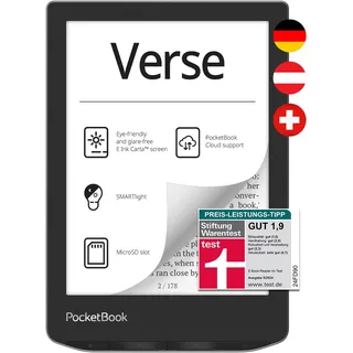 Pocketbook Verse (DACH-Version) 8 GB eReader Mist Grey