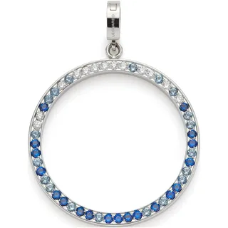 JEWELS BY LEONARDO LEONARDO Anhänger Clip & Mix Clarence • Ketten-Anhänger aus silberfarbenem Edelstahl • Pavé-Besatz • Schmuck Geschenk für Frauen • 024953