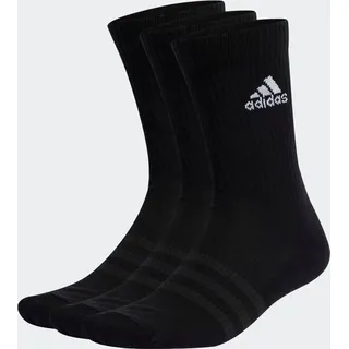 Adidas Cushioned Crew Socken, 3 Paar Black / White 43-45