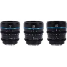 Sirui Nightwalker 24 35+55mm T1.2 S35 MF Cine Lens Bundle E-Mount (Sony E, APS-C / DX, Vollformat), Objektiv, Schwarz