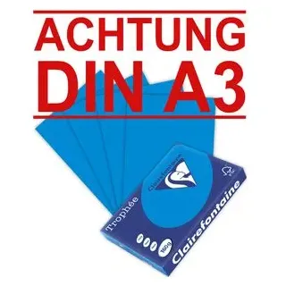 A3 160g/m² 250 Blatt karibikblau