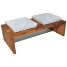 REPLUS Futterstation Meshidai True - Doppelnapf - L