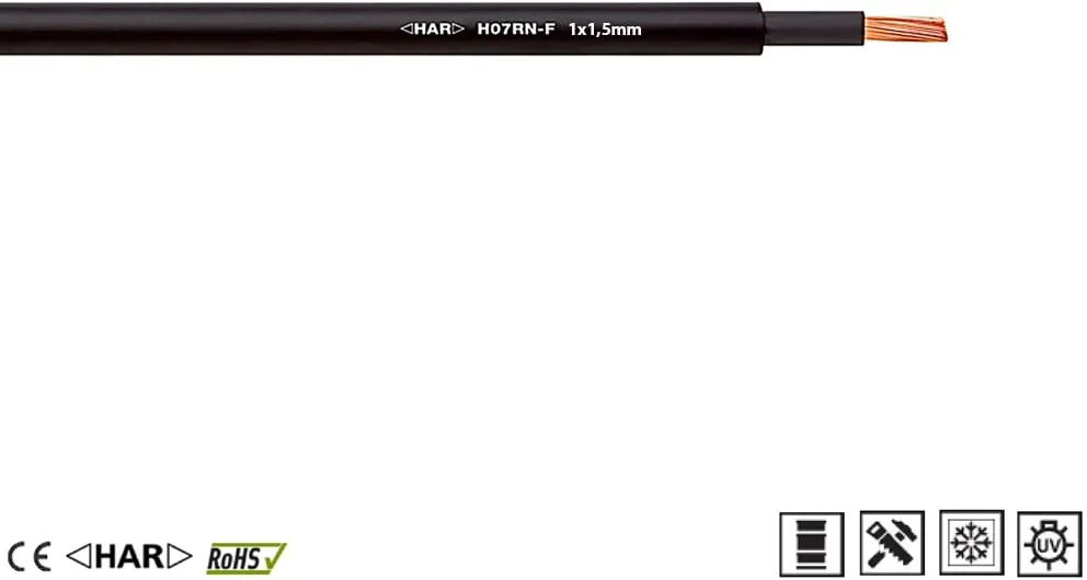H07RN-F 1x1,5mm High-End Gummileitung Kabel Lapp 1600096
