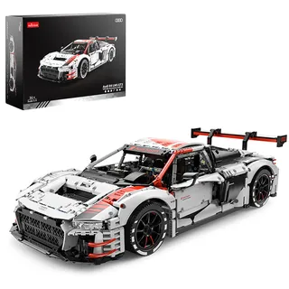 rastar 99310 Technik Sportwagen Bausatz für Audi R8 LMS-GT3, 3314 Teile 1:8 Groß Technik Auto Klemmbausteine(Originalverpackung)