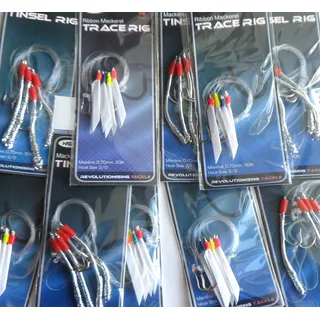 NGT Makrelen Daylight-Vorfach und Fransen-Vorfach, 10 Stück