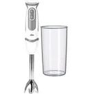 Braun Stabmixer MultiQuick 5 Vario, MQ 5200 WH, 1000 W, 21 Geschwindigkeitsstufen, Edelstahl, Set