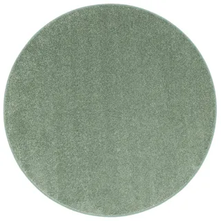 Snapstyle Hochflor Velours Teppich Cottage Mintgrün, 200cm Rund,