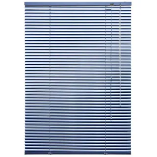 Jalousie Aluminium-Jalousie, mit Bohren, freihängend, Aluminium blau 100 cm x 160 cm