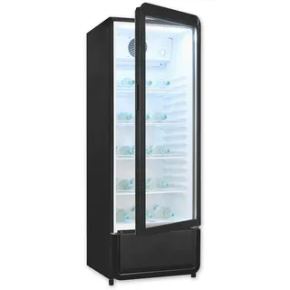 Exquisit GKS220-GT-431D schwarz | 240 l Nutzinhalt | No Frost | 1–10 °C | Standgerät
