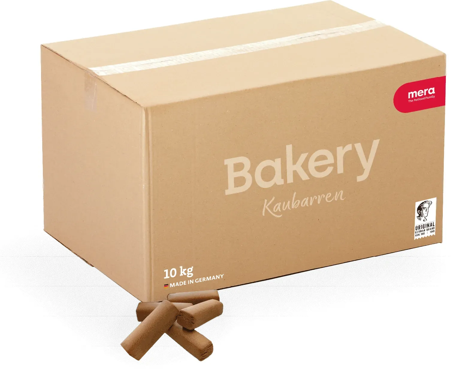 mera Bakery Kaubarren Leckerlis für Hunde in Groß | Die schmackhafte Belohnung | Hundesnacks | Lecker und gesund belohnen, trainieren und verwöhnen 10kg