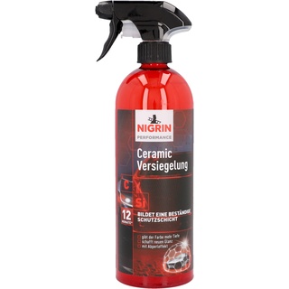 Nigrin Performance Ceramic Versiegelung, intensive Leuchtkraft, Hochglanzeffekte, mit Abperleffekt, 750ml, rot