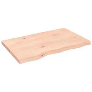 vidaXL Waschtischplatte 80x50x(2-4) cm Massivholz Unbehandelt