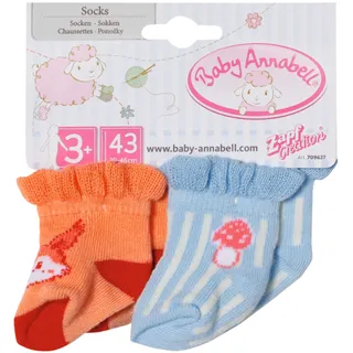 BABY BORN ZAPF Creation Baby Annabell Socken 2er-Pack, Puppenzubehör - sortierter Artikel, 43 cm, 2 Paar