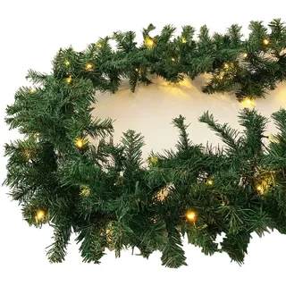 Mojawo XL LED Tannengirlande Weihnachtsbeleuchtung 540cm mit 70 LED