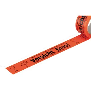 schmidtsb2c Warn-Klebeband 50mmx66m -Vorsicht Glas-