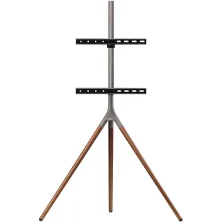 One for All WM7471 TV-Ständer 19 x 15 x 42 cm Walnuss/Grau Holz/Metall