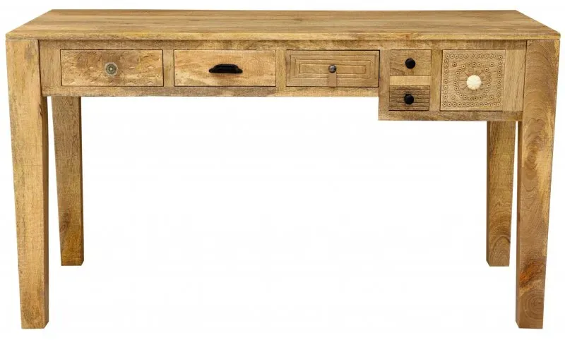 Schreibtisch Manu 135x76x60 aus Mangoholz