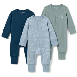 Tchibo - 3 Baby-Pyjamas - Creme - Baby - Gr.: 74/80 - grün - 74/80