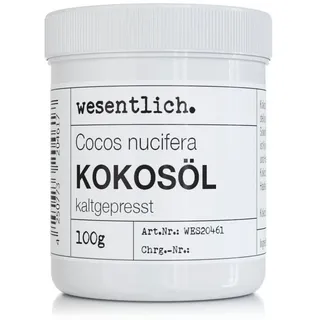 wesentlich. Kokosöl kaltgepresst