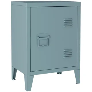 [en.casa] Nachtschrank Inari 57 x 40 x 30 cm Graublau
