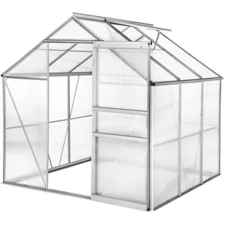 Tectake Gewächshaus Metall Transparent 5 mm 3,5 m2