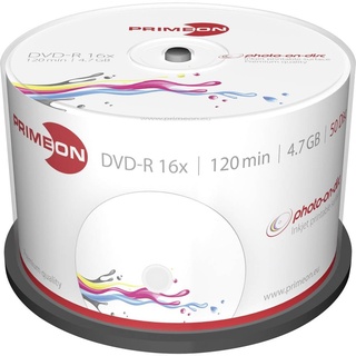 PrimeOn DVD-R 4.7GB, 16x, 50er Spindel