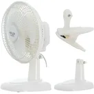 Adler Ventilator AD 7317 Tischventilator mit Clip Durchmesser 15cm weiß Mini Ventilator