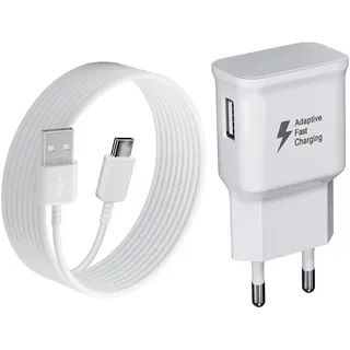 Ladegerät Schnellladegerät mit 2m Ladekabel USB C Schnellladekabel für Samsung Galaxy S21 S20 S10 S9 S8 A05S A06 A13 A14 A15 A16 A20 A25 A33 A34 A35 A36 A40 A52s A53 A54 A55 A56 M35 M33 M14 Handy