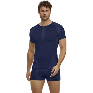 Falke Herren Tight Fit-shirt Warm space blue 6116, (6116) M
