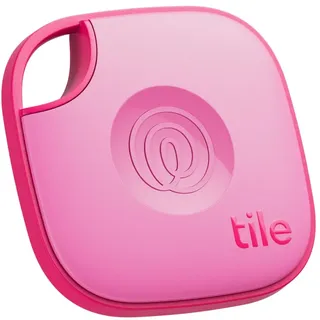 Tile by Life360 Mate (2024) – Bluetooth-Tracker, Schlüssel- und Gegenstandsfinder für Schlüssel, Taschen und mehr. Handy-Finder. iOS- & Android-kompatibel. Handy-Finder. 1er-Pack (Pink Punch)