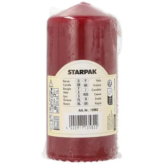 Stumpenkerze 6 x 13 cm bordeaux