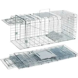 VerminBuster Faltbare Katzenfalle – 79 x 28 x 33 cm – Katzenfalle – Katzenabwehr – Tierfalle