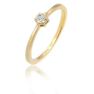 Elli Ring Solit�r Verlobung Diamant (0.045 ct.) 585 Gelbgold