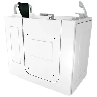 AcquaVapore Sitzwanne Badewanne mit Tür 68 x 110 cm (S08WP-A-L)