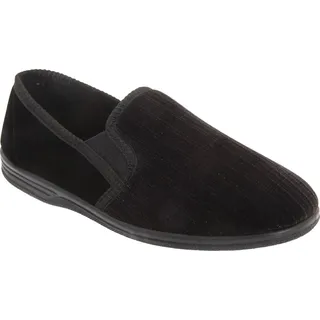 Zedzzz Herren Richard Hausschuhe / Pantoffeln, gemustert DF835 (46 EUR) (Schwarz) - Schwarz - 46