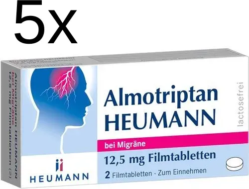 ALMOTRIPTAN Heumann bei Migräne 12,5 mg Filmtabl. 5 x 2 St.