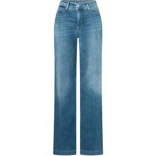 MAC Dream Wide Leg Jeans in mittelblauer Waschung-D36 / L32