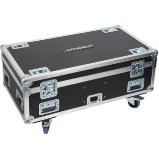 Litecraft Octo Flightcase, 8x Litecraft BX.7, Ladefunktion, schwarz,