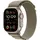 GPS + Cellular 49 mm Titangehäuse natur, Alpine Loop olive S