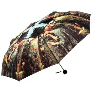 Luckyweather not just any other day Taschenregenschirm Regenschirm Motiv SWEET ROSES Taschenschirm braun